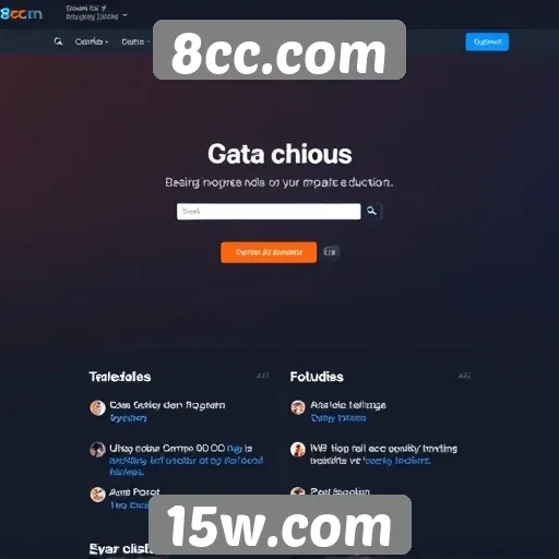 Análise da interface do usuário do 8cc.com